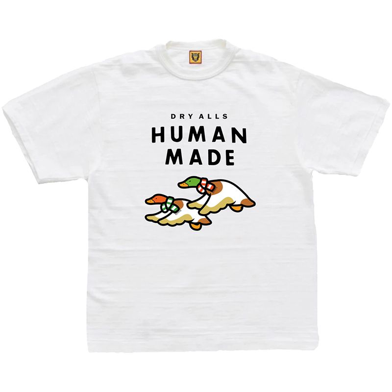 Human Made T-Shirt Big White Double Flying Duck White - Human Made